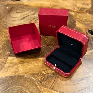 Empty Red Authentic Cartier Box